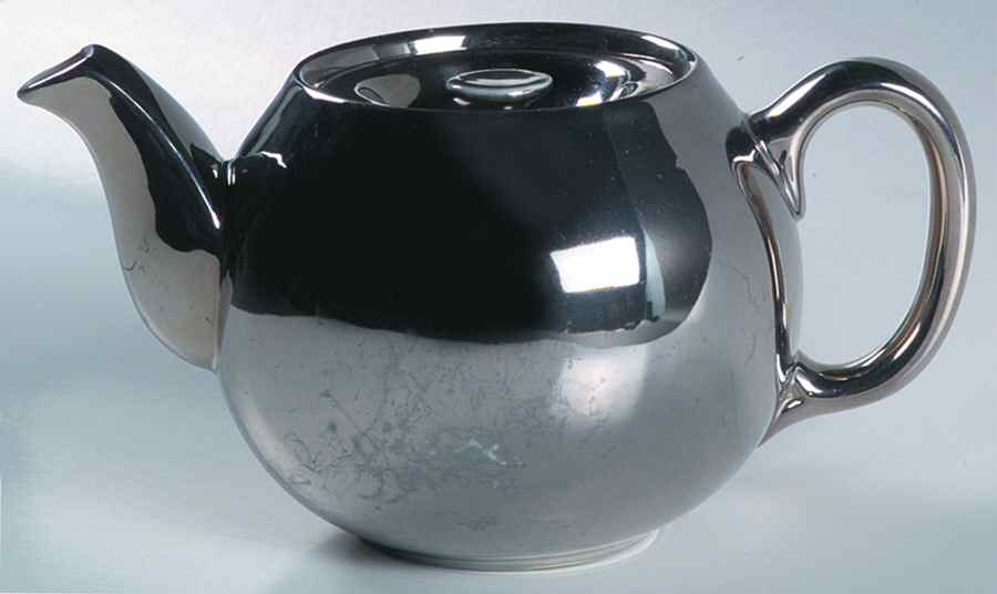 Platinum Teapot & Lid by Royal Worcester-1