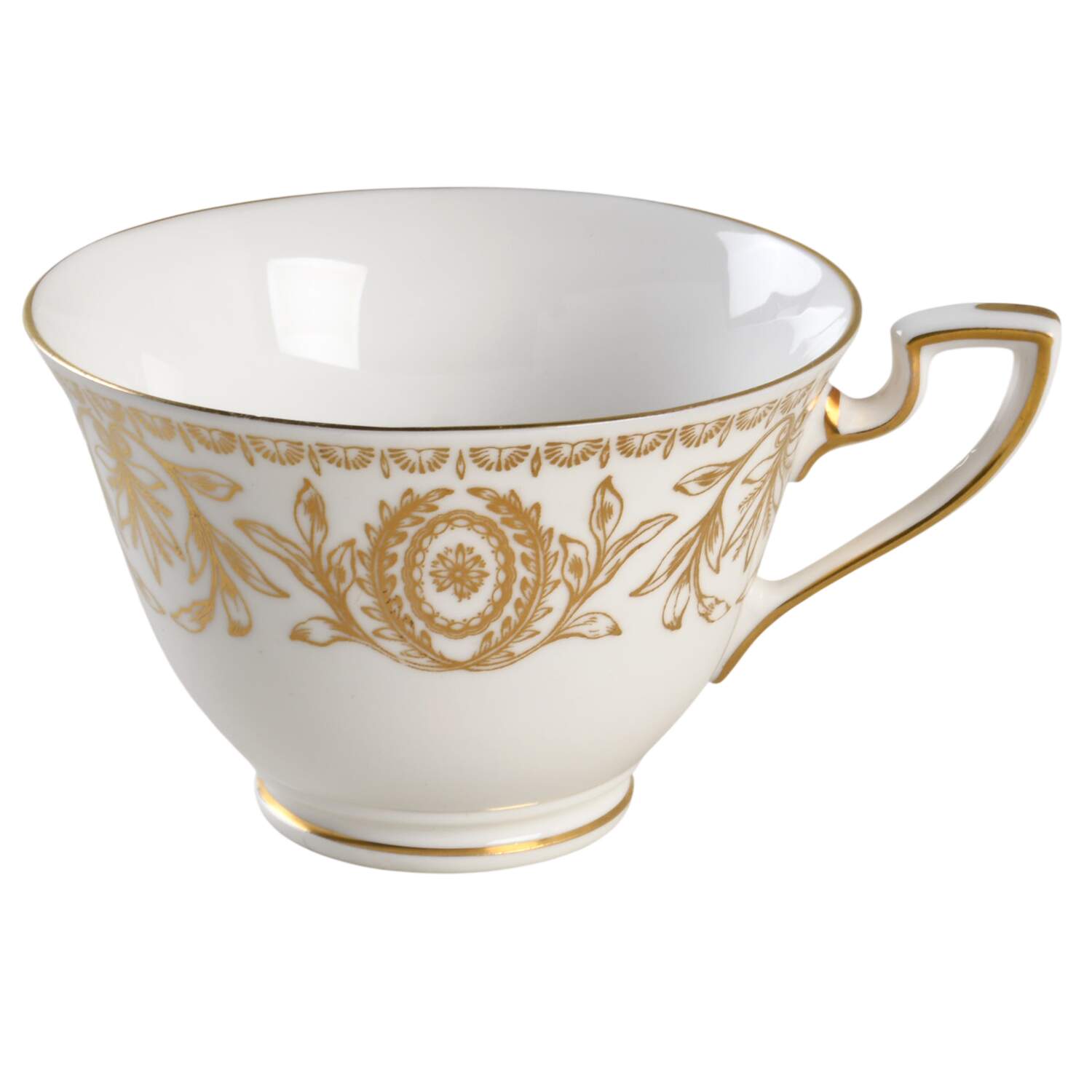 Pompadour Gold and White Footed Cup by Royal Worcester-1