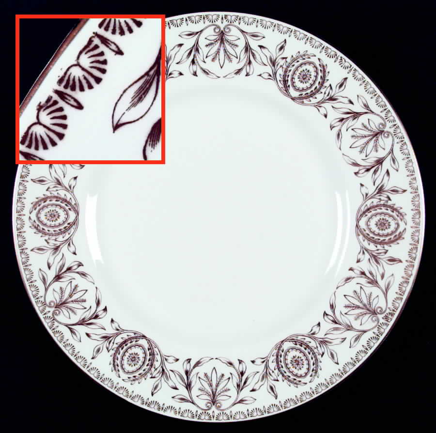 Pompadour Gold and White Dinner Plate by Royal Worcester-1