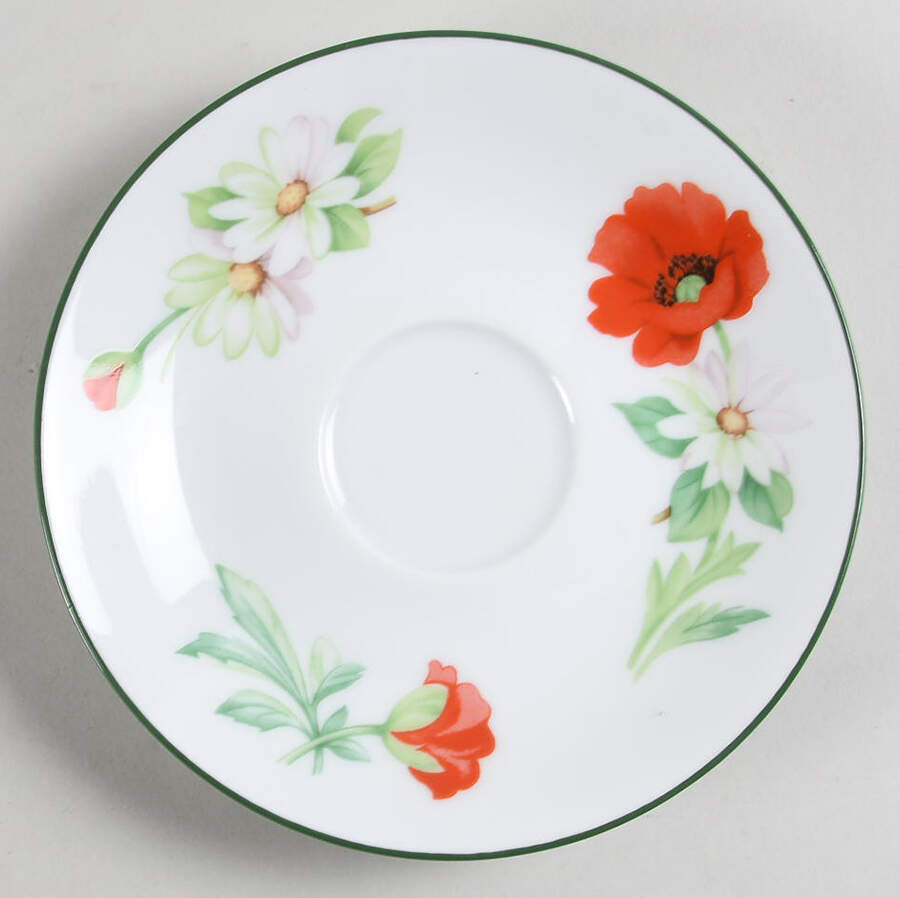 Poppies Saucer by Royal Worcester-1