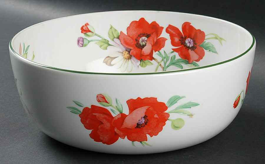 Poppies 10" Large Salad Serving Bowl by Royal Worcester-1