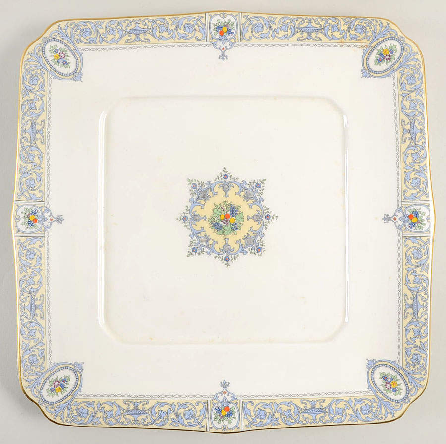 Portia (Z1407-1) 12" Square Cake Plate by Royal Worcester-1