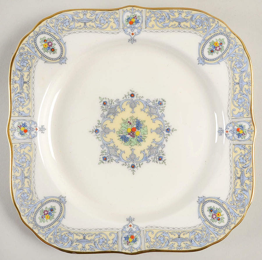 Portia (Z1407-1) Square Salad Plate by Royal Worcester-1