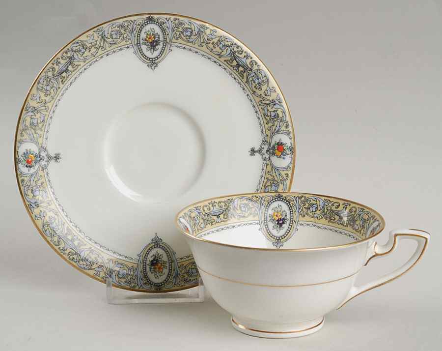 Portia Footed Cup & Saucer Set by Royal Worcester-1