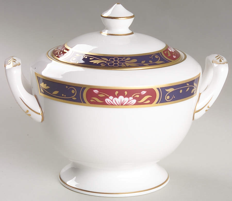 Prince Regent Sugar Bowl & Lid by Royal Worcester-1