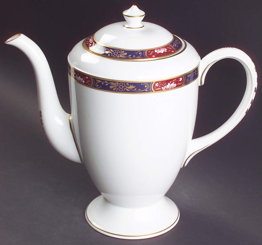 Prince Regent Coffee Pot & Lid by Royal Worcester-1