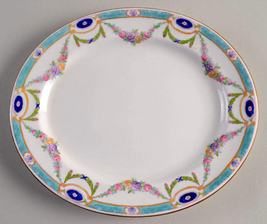 Puritan 11" Oval Serving Platter by Royal Worcester-1