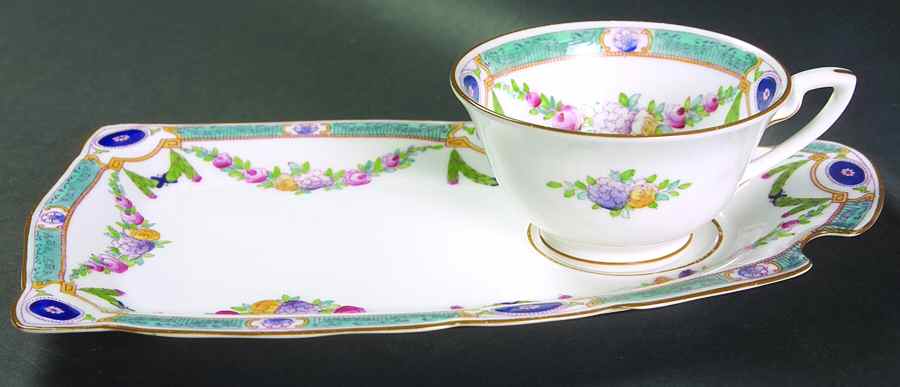 Puritan Snack Plate & Cup Set by Royal Worcester-1