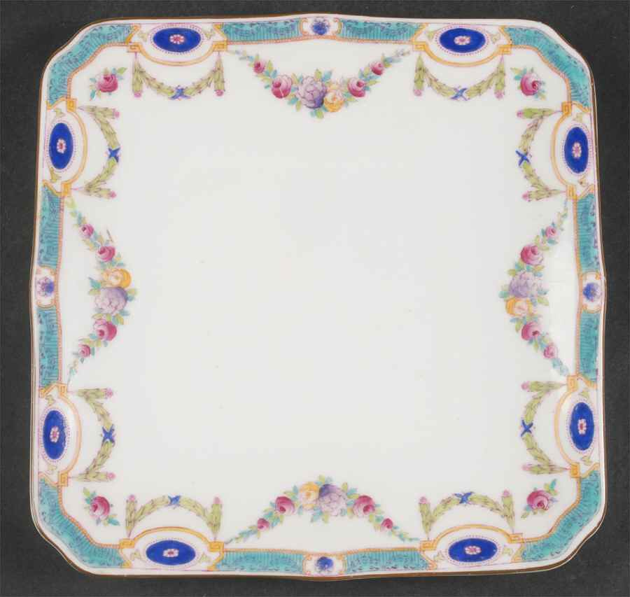 Puritan Square Cake Plate by Royal Worcester-1