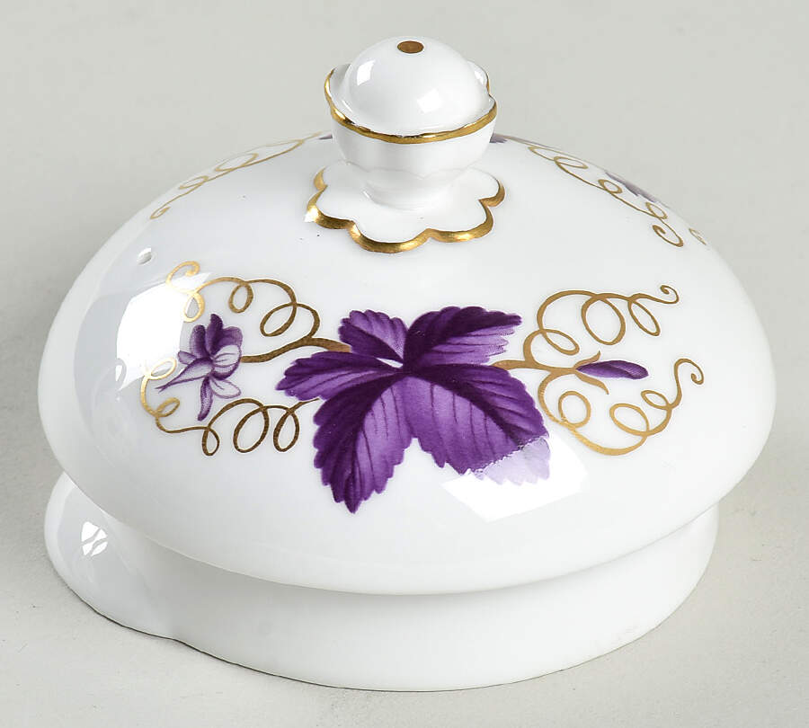 Purple Vine Lid for Teapot by Royal Worcester-1