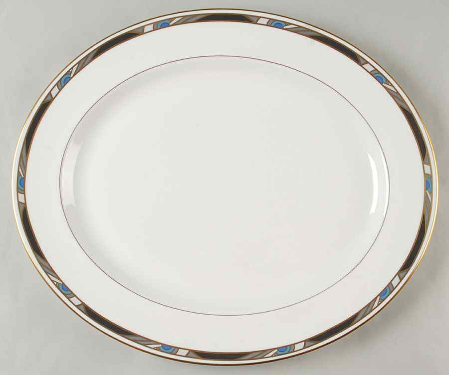 Raffles 15" Oval Serving Platter by Royal Worcester-1