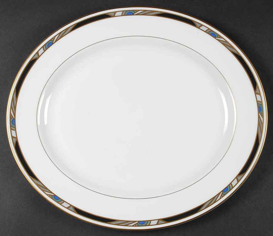 Raffles 13" Oval Serving Platter by Royal Worcester-1