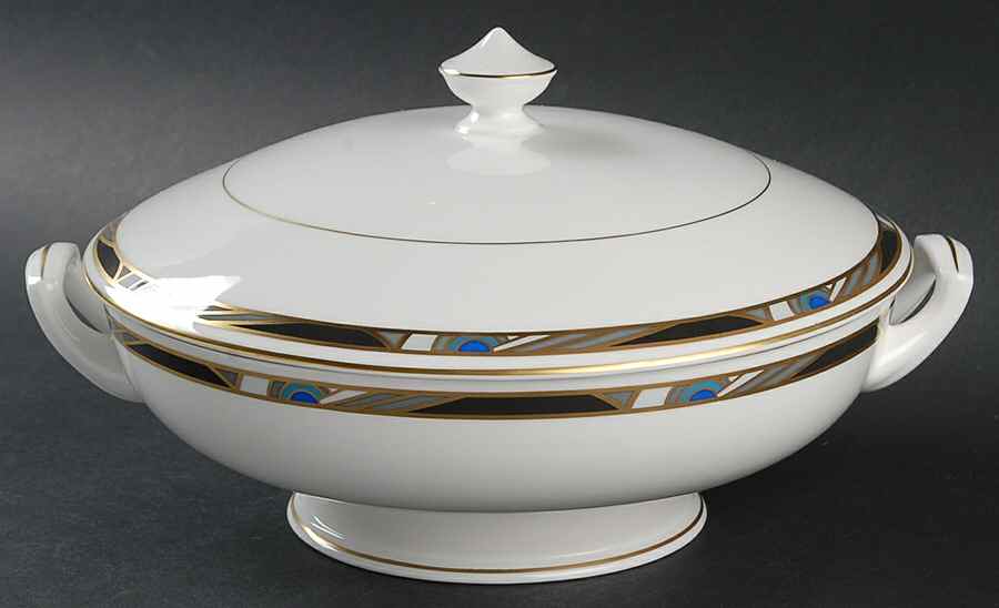 Raffles Round Covered Vegetable by Royal Worcester-1