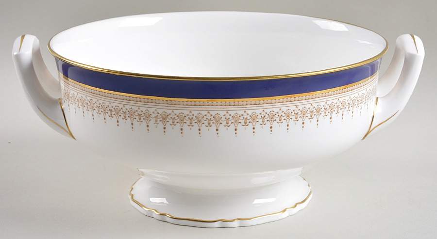 Regency Blue Tureen No Lid by Royal Worcester-1
