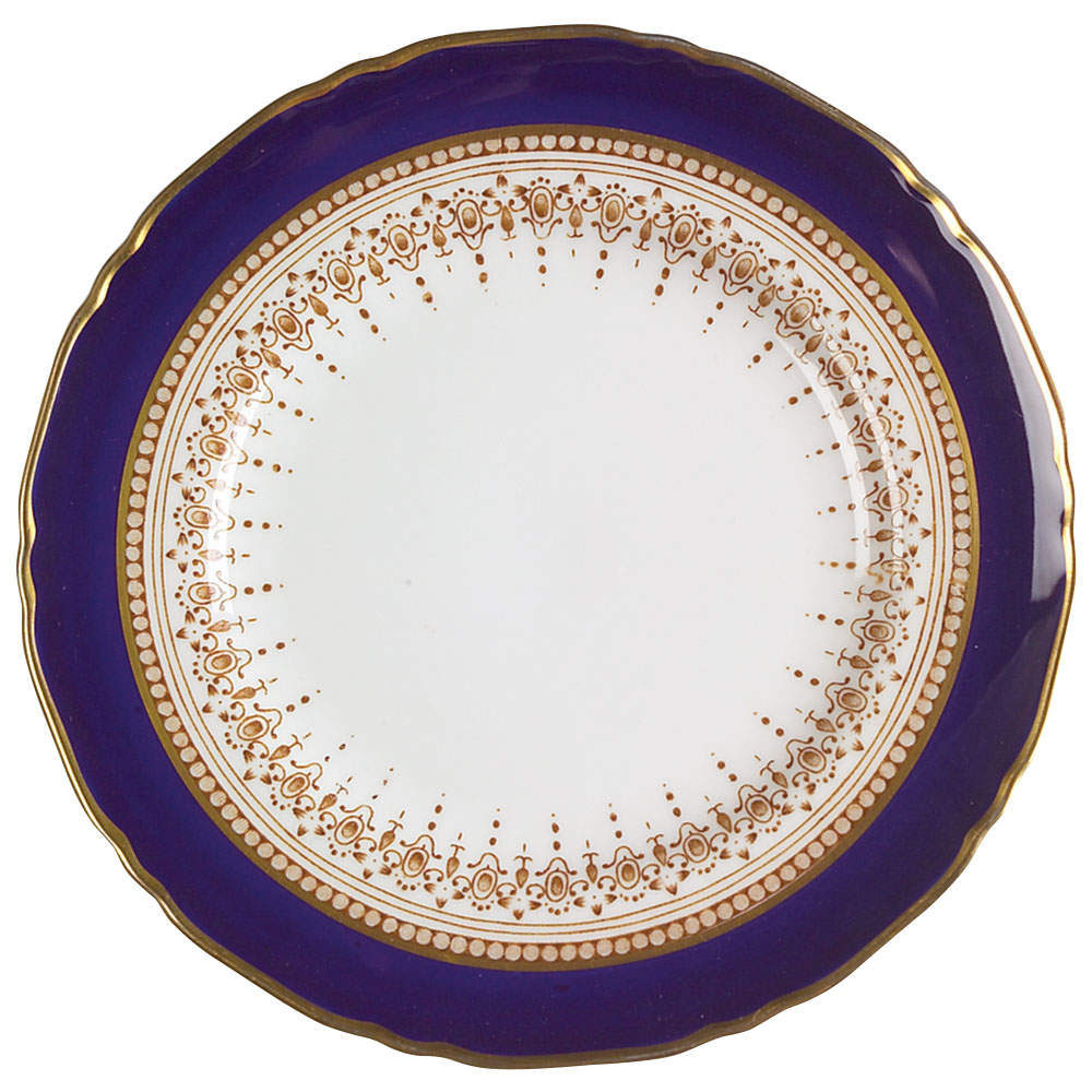 Regency Blue Bread & Butter Plate by Royal Worcester-1