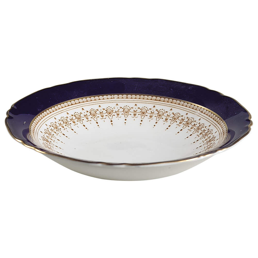 Regency Blue Fruit/Dessert (Sauce) Bowl by Royal Worcester-1