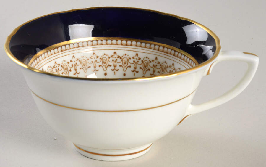 Regency Blue Flat Cup by Royal Worcester-1
