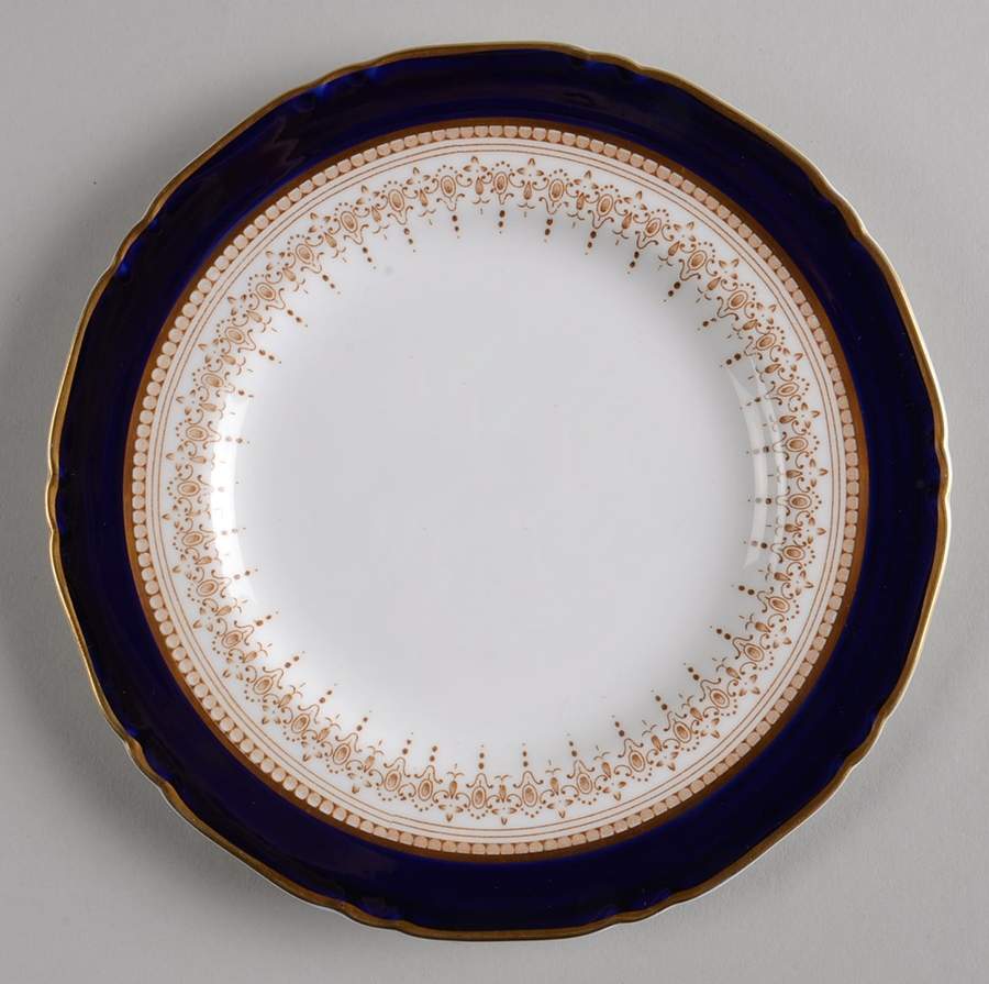 Regency Blue Dessert/Pie Plate by Royal Worcester-1