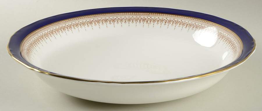 Regency Blue Large Fruit Bowl by Royal Worcester-1