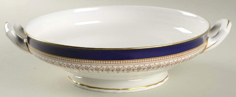 Regency Blue Round Vegetable No Lid by Royal Worcester-1