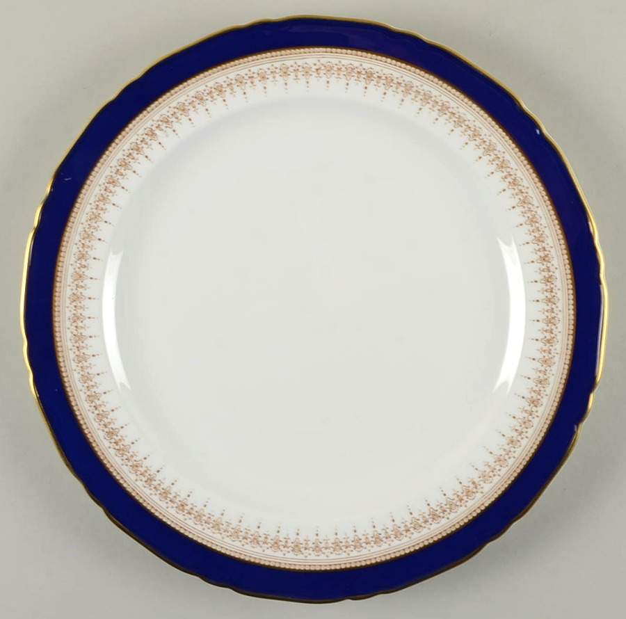 Regency Blue 12" Chop Plate (Round Platter) by Royal Worcester-1