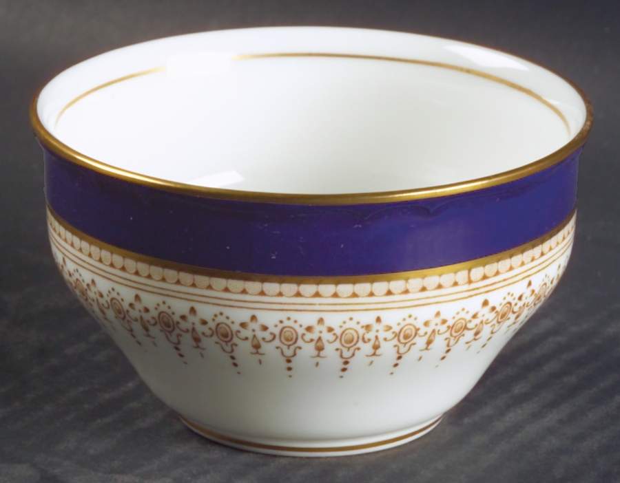 Regency Blue Open Sugar Bowl by Royal Worcester-1