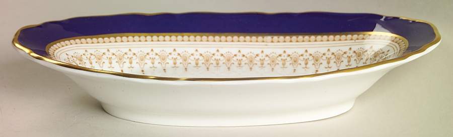 Regency Blue Pickle Dish by Royal Worcester-1