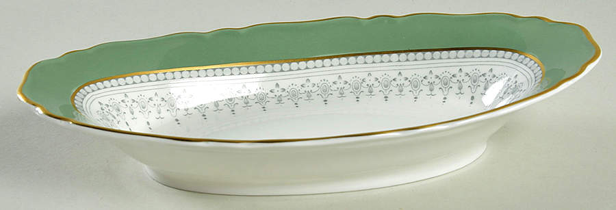 Regency Green and Gray (Newer) Relish by Royal Worcester-1
