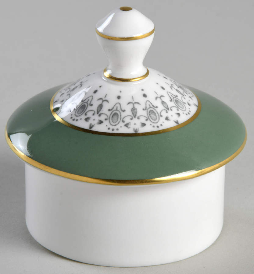 Regency Green and Gray (Newer) Lid for Coffee Pot by Royal Worcester-1