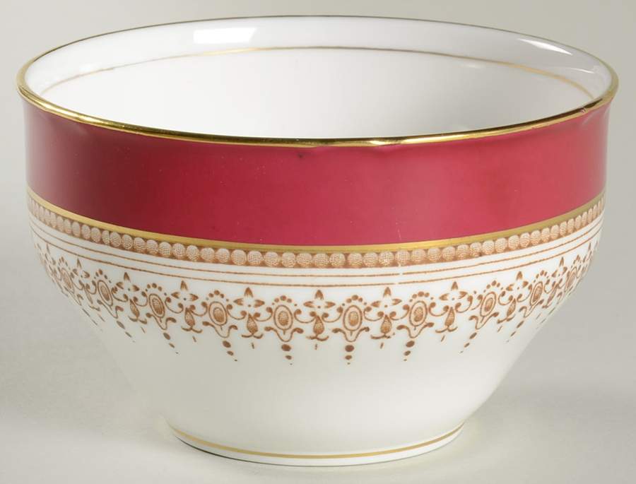 Regency Ruby Open Sugar Bowl by Royal Worcester-1