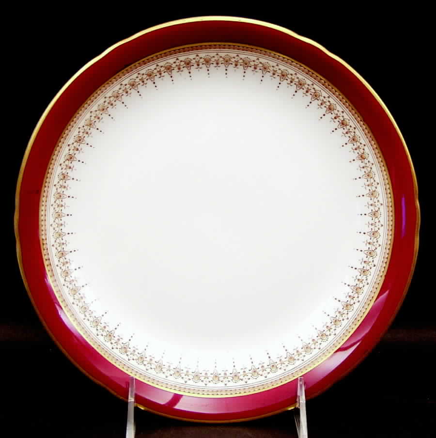 Regency Ruby Bread and Butter Bowl by Royal Worcester-1