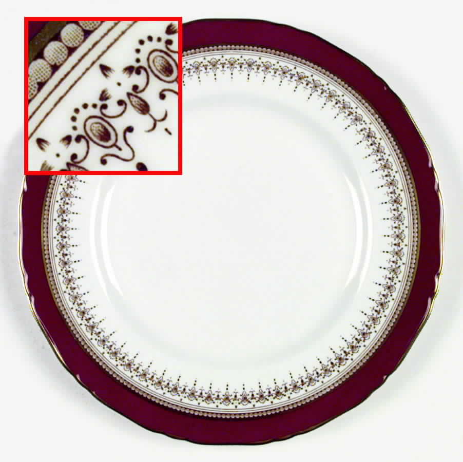 Regency Ruby Dinner Plate by Royal Worcester-1