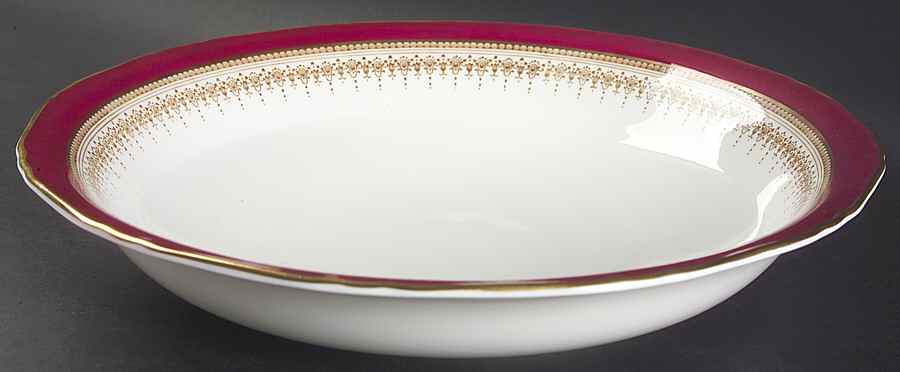 Regency Ruby Large Fruit Bowl by Royal Worcester-1