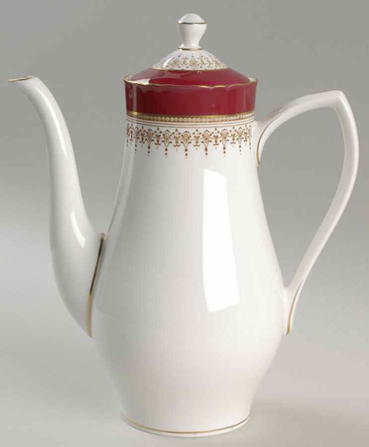 Regency Ruby Coffee Pot & Lid by Royal Worcester-1