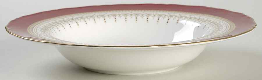 Regency Ruby Rim Soup Bowl by Royal Worcester-1