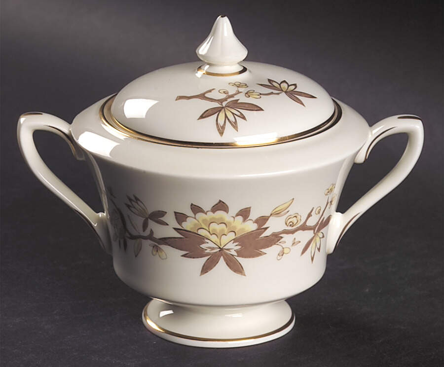 Reverie Sugar Bowl & Lid by Royal Worcester-1