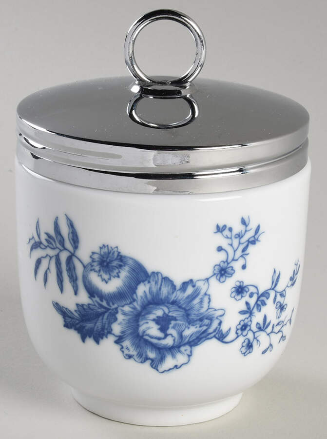 Rhapsody Jumbo Egg Coddler & Lid by Royal Worcester-1