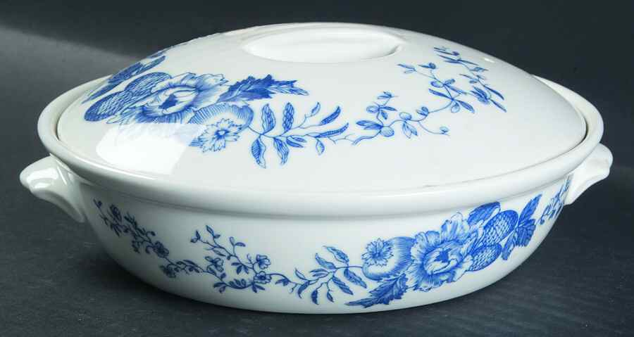 Rhapsody 8" Round Entree Dish & Lid by Royal Worcester-1