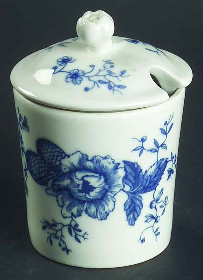 Rhapsody Mustard Jar & Lid by Royal Worcester-1