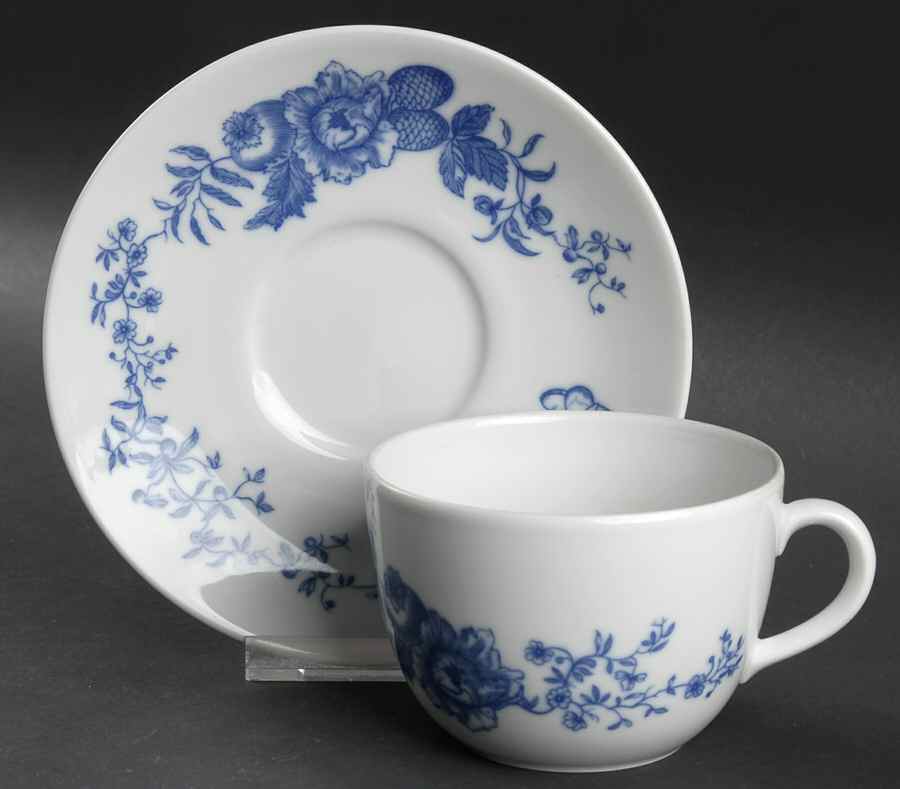 Rhapsody Oversized Cup & Saucer Set by Royal Worcester-1