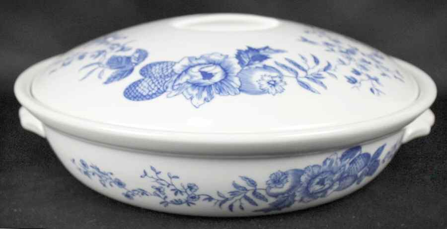 Rhapsody Large Round Entree Dish & Lid by Royal Worcester-1