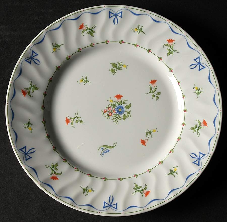 Ribbons & Bows Salad Plate by Royal Worcester-1