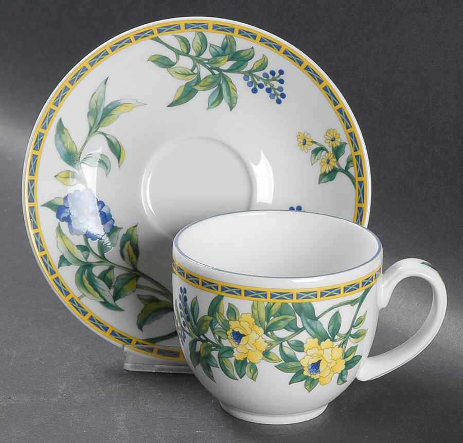 Rio Flat Cup & Saucer Set by Royal Worcester-1