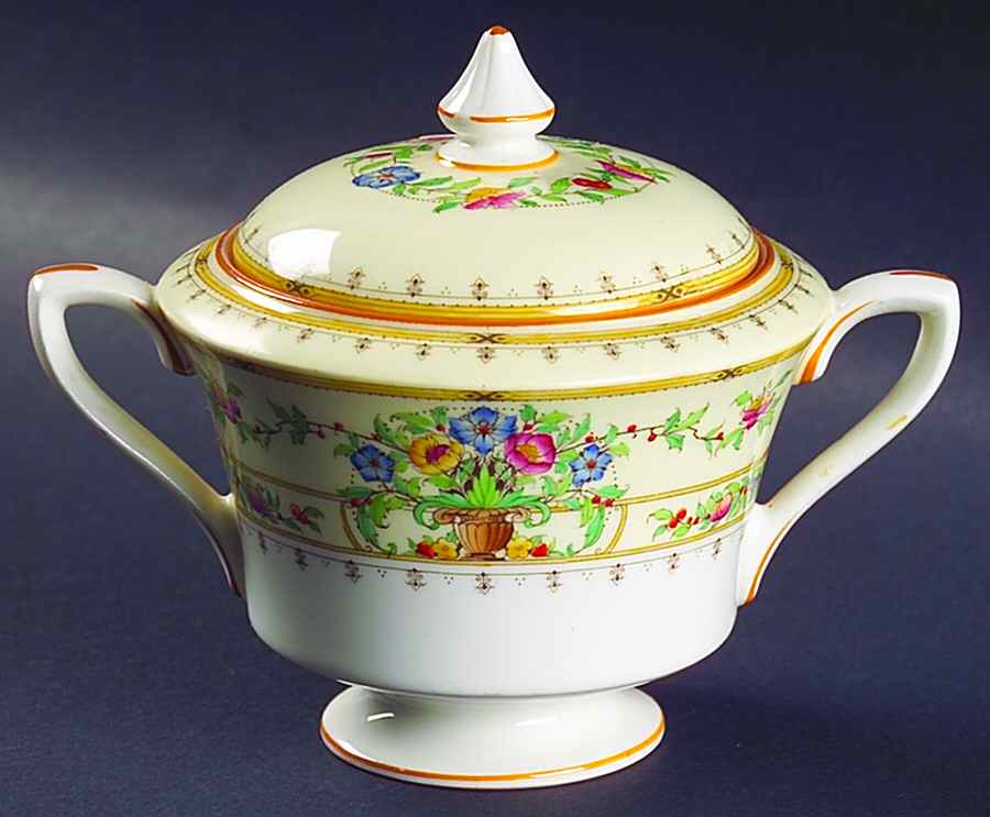 Riviera Sugar Bowl & Lid by Royal Worcester-1