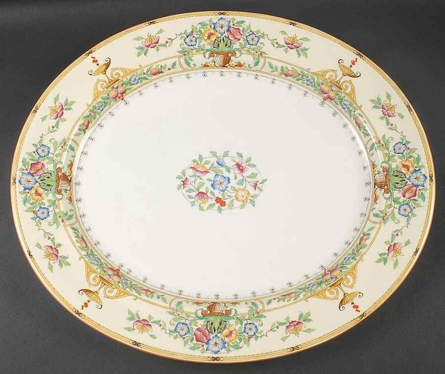 Riviera 17" Oval Serving Platter by Royal Worcester-1