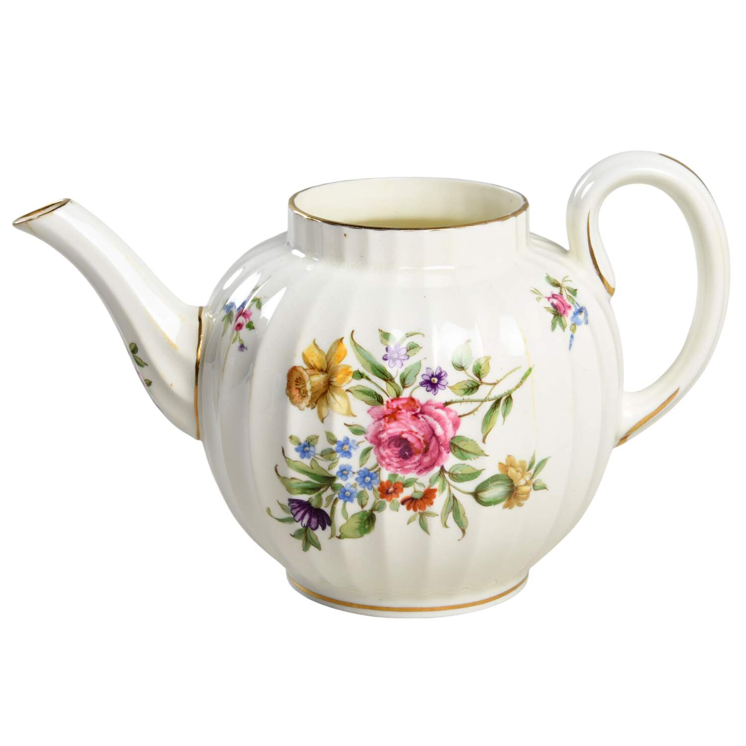 Roanoke Cream Teapot No Lid by Royal Worcester-1