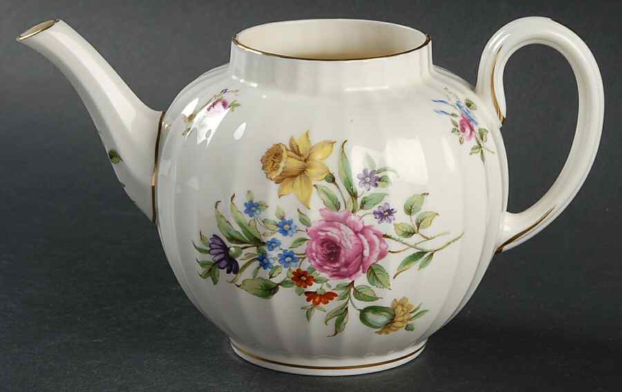 Roanoke Cream Mini Teapot No Lid by Royal Worcester-1