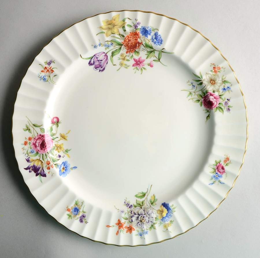 Roanoke Cream 12" Chop Plate (Round Platter) by Royal Worcester-1