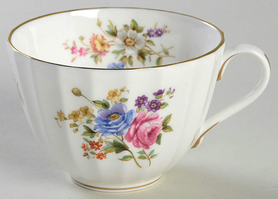 Roanoke White Flat Cup by Royal Worcester-1