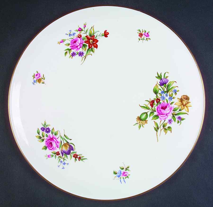Roanoke White Cake Plate by Royal Worcester-1